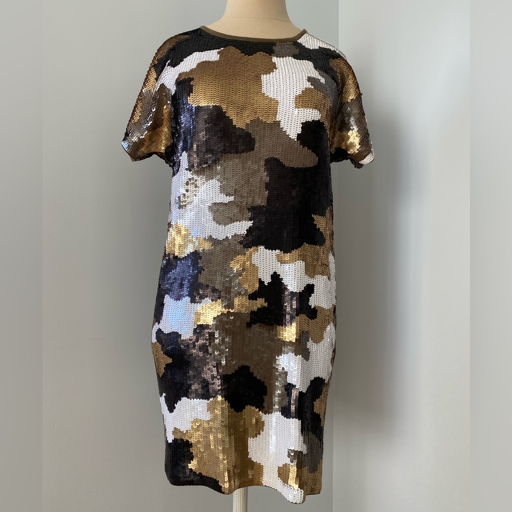 Michael Kors sequin camo mini dress